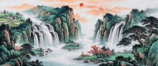 国画山水画