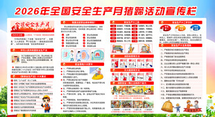 2026安全月活动宣传展板