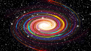 炫彩星空旋涡