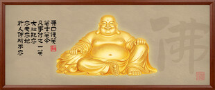 弥勒佛金雕像