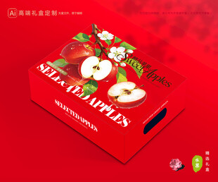 苹果包装 红富士礼盒