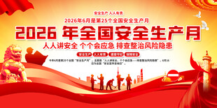 2026年全国安全生产月展板