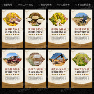 粮食安全展板