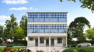 现代风格办公建筑外观