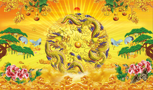 仙鹤 风景画