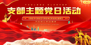 支部主题党日活动背景