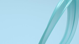 淡蓝色流动曲线抽象图
