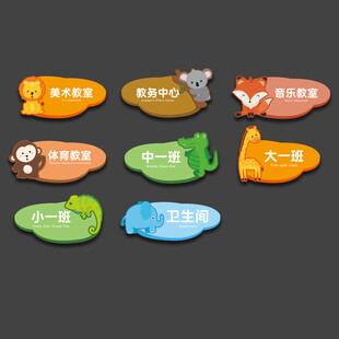 幼儿园卡通门牌