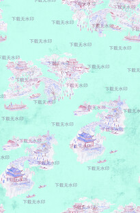 梦幻粉色云朵地图背景