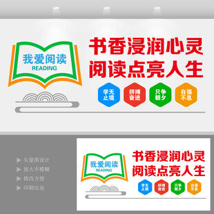 阅读标语文化墙