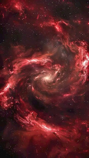 红色旋转星云