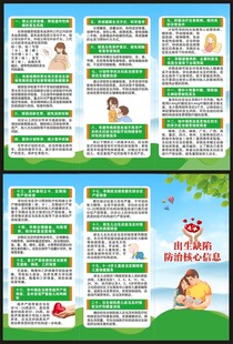 预防出生缺陷日三折页