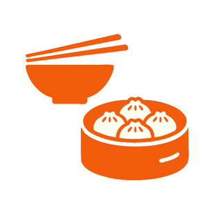 中式美食之小笼包与碗筷