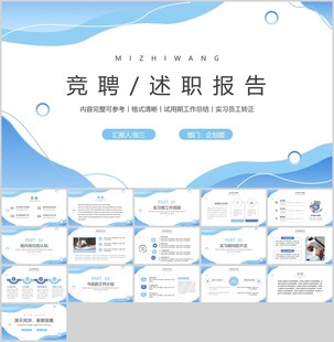 竞聘述职报告PPT模板
