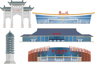 普洱地标茶马古道景迈机场宁洱东