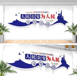 人民公安为人民文化墙