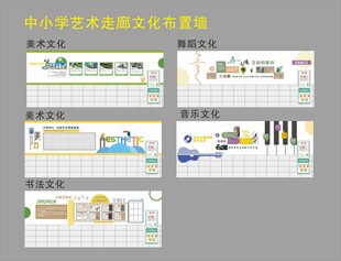 中小学艺术走廊文化布置墙