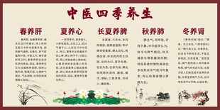 中医四季养生知识海报