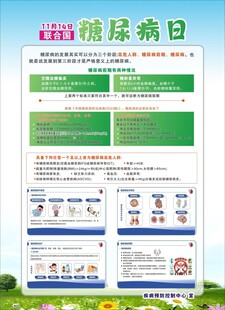 世界糖尿病日宣传海报
