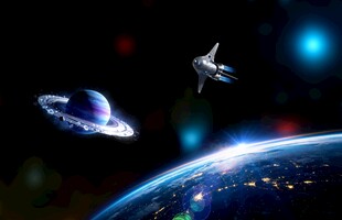 飞船与行星