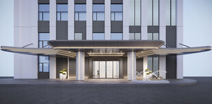 现代风格建筑入口外观