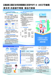 职工医保门诊共济政策解读三折页