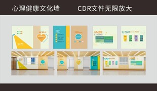 心理咨询室文化墙设计图