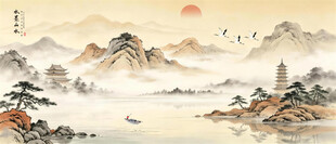 意境山水画