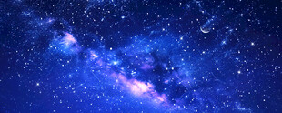 巨幅银河宇宙星空背景图