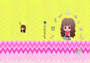 长发女孩 可爱小公主插画