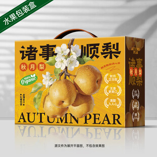 秋月梨礼盒 梨包装