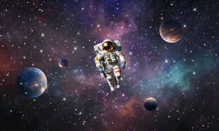 梦幻外太空银河星空宇宙星球背景