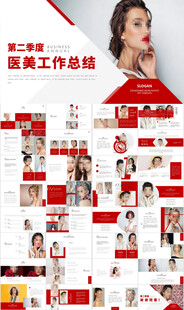 医美工作总结汇报PPT模板
