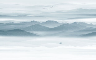 水墨山