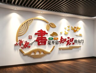 图书馆室文化墙