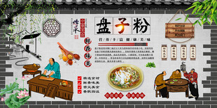 盘子粉背景墙