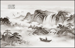 国画山水图