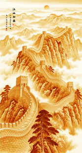 竖幅山水画