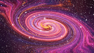 绚丽星空旋涡吊顶
