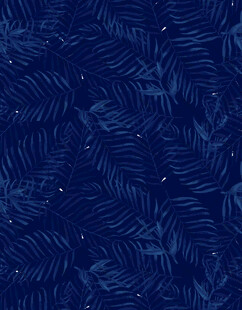 深蓝色树叶纹理图案背景
