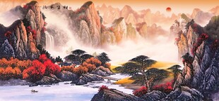 壮丽山水风景图