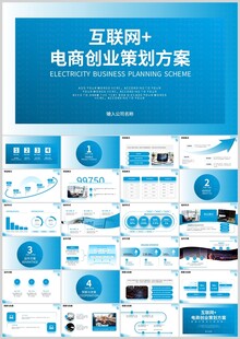 电商创业策划方案模板展示