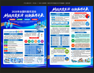 2026年全国科普月宣传单
