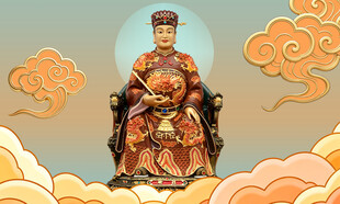 灶王爷灶君端坐云端
