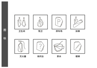 公共警示标识图标