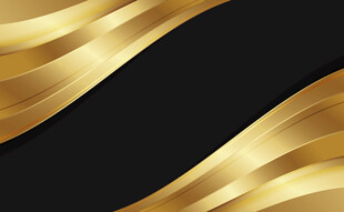 金色波浪背景纹理图案