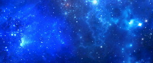 蓝色星空太空图