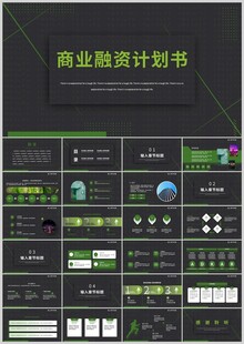 商业融资计划书PPT模板