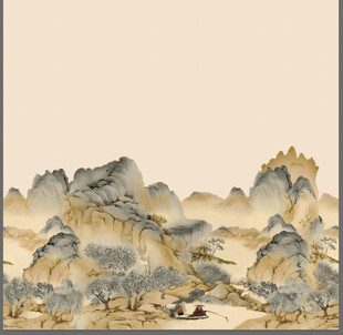 水墨山水间的静谧景致
