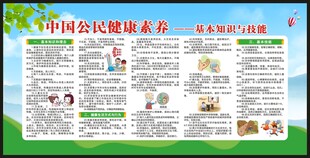 中国公民健康素养宣传栏